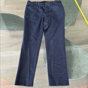 Men's Navy Pinstripe Pants